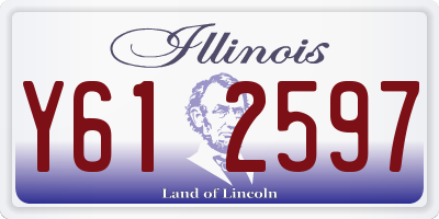 IL license plate Y612597