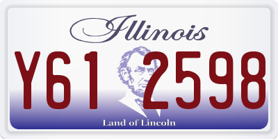 IL license plate Y612598