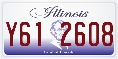 IL license plate Y612608