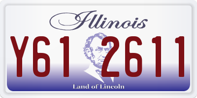 IL license plate Y612611