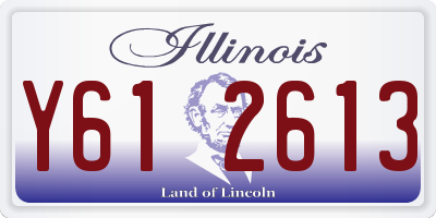 IL license plate Y612613