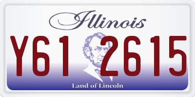 IL license plate Y612615