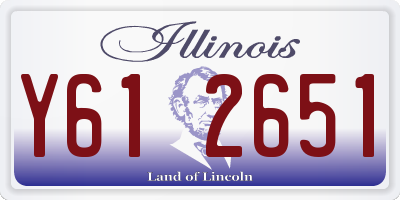 IL license plate Y612651