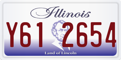 IL license plate Y612654