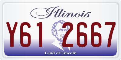 IL license plate Y612667
