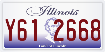 IL license plate Y612668