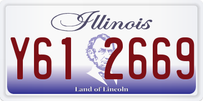 IL license plate Y612669