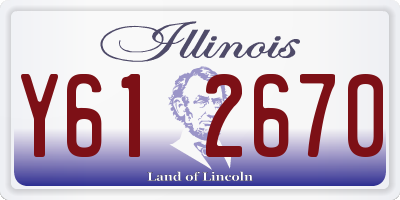 IL license plate Y612670