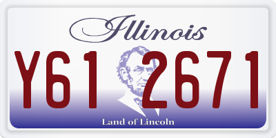 IL license plate Y612671