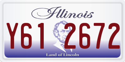 IL license plate Y612672