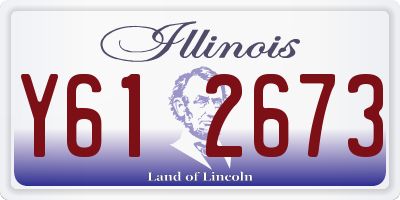 IL license plate Y612673