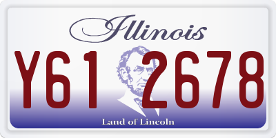 IL license plate Y612678