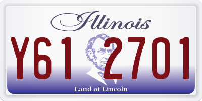 IL license plate Y612701
