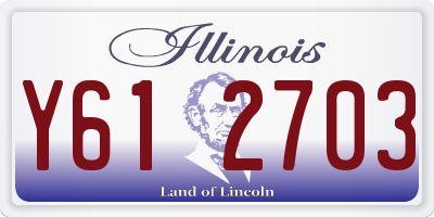 IL license plate Y612703