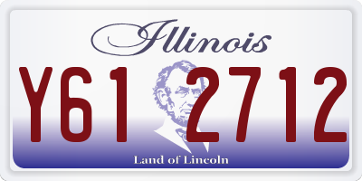IL license plate Y612712