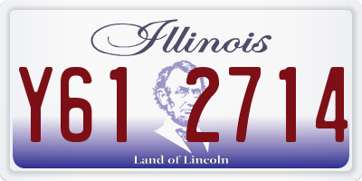 IL license plate Y612714