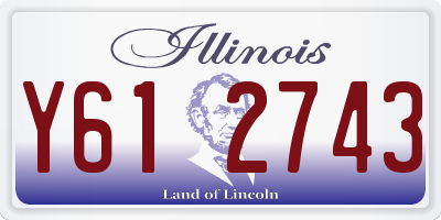 IL license plate Y612743