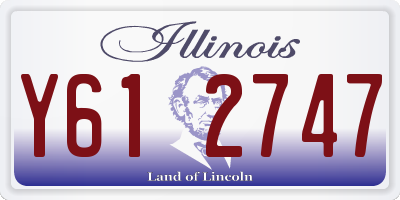 IL license plate Y612747
