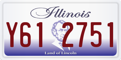 IL license plate Y612751