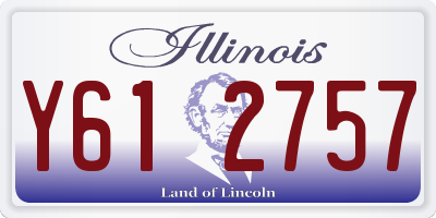 IL license plate Y612757