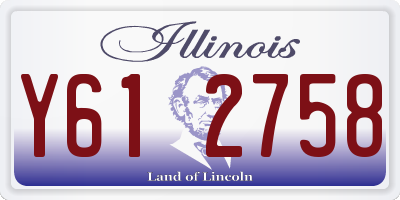 IL license plate Y612758