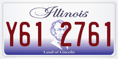IL license plate Y612761