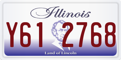 IL license plate Y612768
