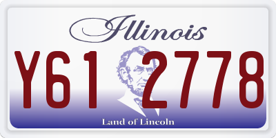 IL license plate Y612778