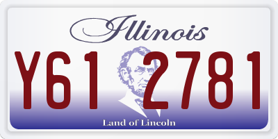 IL license plate Y612781