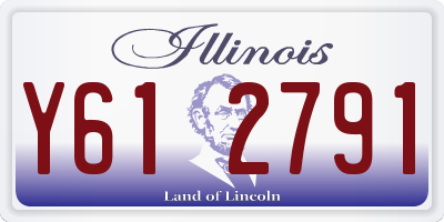 IL license plate Y612791