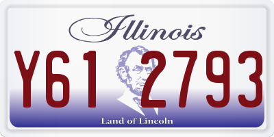 IL license plate Y612793