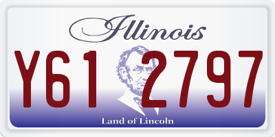 IL license plate Y612797