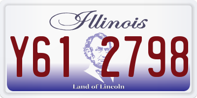 IL license plate Y612798