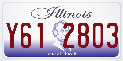 IL license plate Y612803