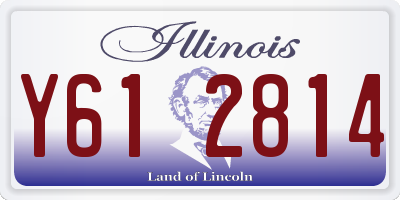 IL license plate Y612814