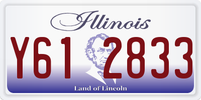 IL license plate Y612833