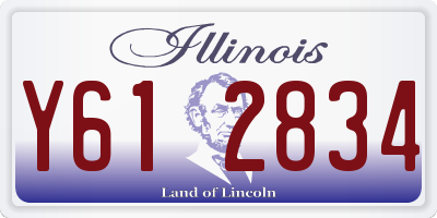 IL license plate Y612834