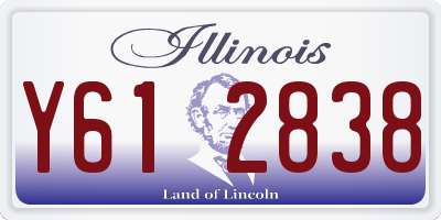 IL license plate Y612838