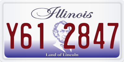 IL license plate Y612847