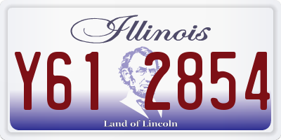 IL license plate Y612854