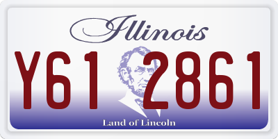 IL license plate Y612861