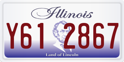 IL license plate Y612867