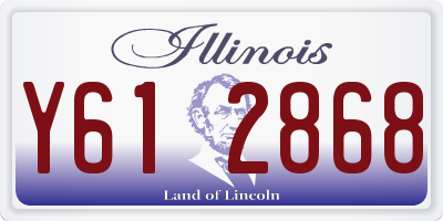 IL license plate Y612868