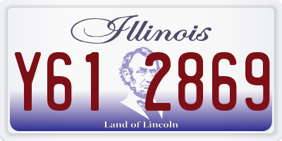 IL license plate Y612869