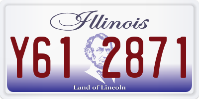 IL license plate Y612871