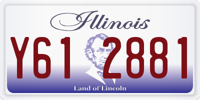 IL license plate Y612881