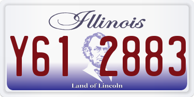 IL license plate Y612883