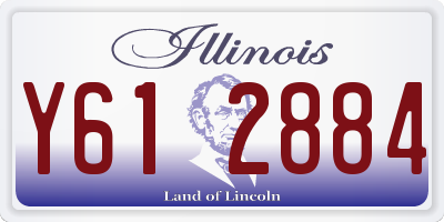 IL license plate Y612884
