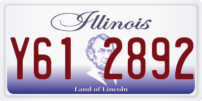IL license plate Y612892