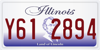 IL license plate Y612894